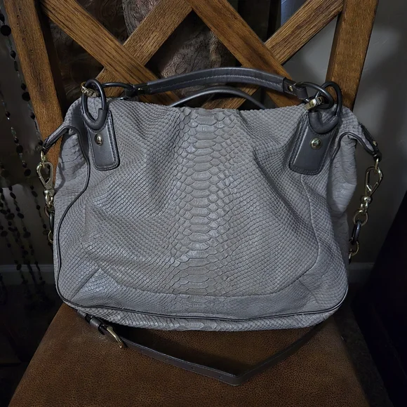 Coach Kristin Python Leather Satchel - Picture 3 of 6